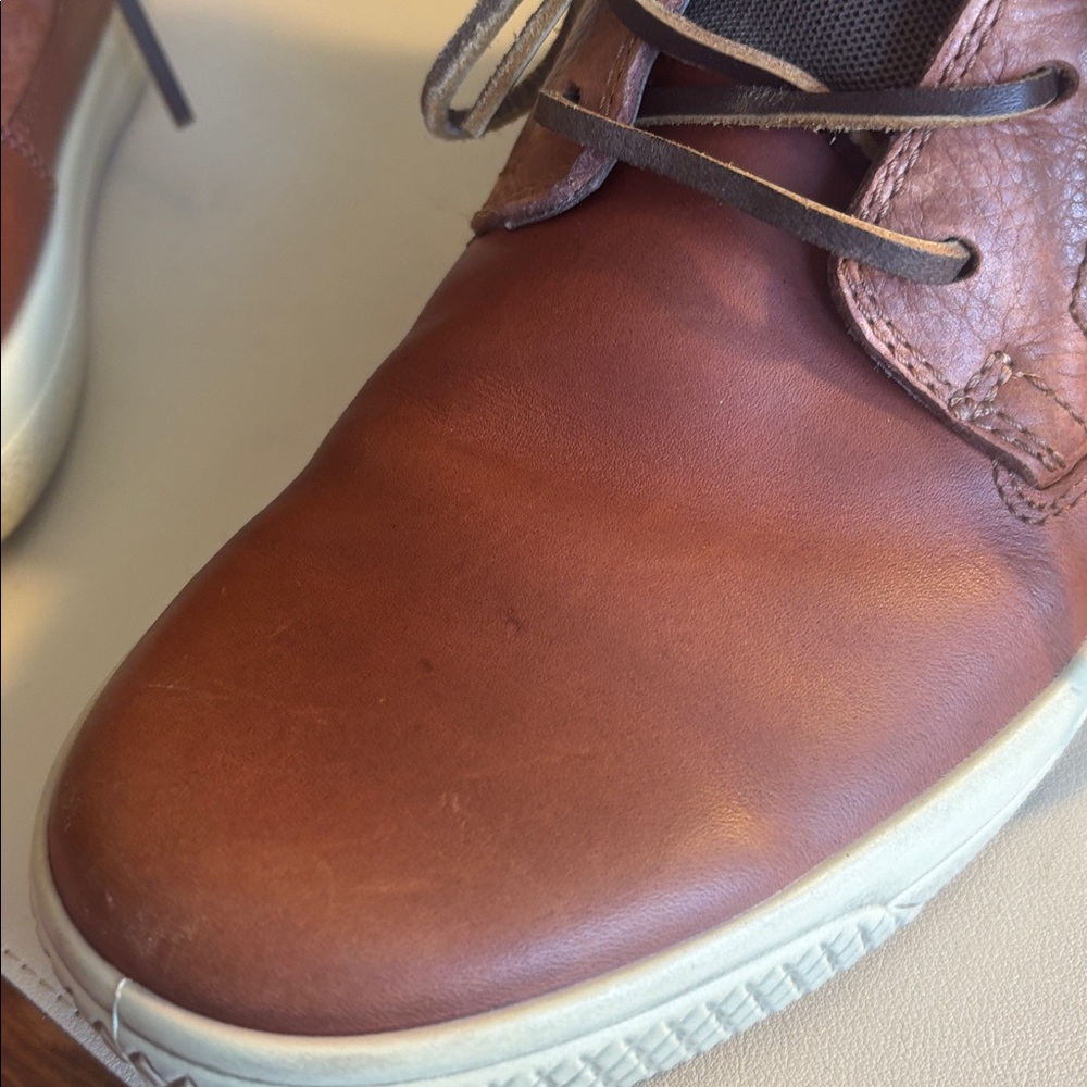 ECCO Men's Tan/Brown Leather Chukka Boots - Picture 11 of 14
